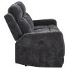 Coaster Fine Furniture 610154P Kennett - Chenille Upholstered Power Reclining Sofa - Dark Gray