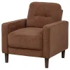 Coaster Fine Furniture 509973 Bowen II - Fabric Upholstered Track Arm Accent Chair - Rust