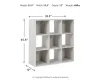 Ashley Furniture EA1811-3X3 Ashley Furniture EA1811-3X3 Paxberry - Nine Cube Organizer - Whitewash