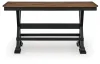 Ashley Furniture D634-09 Ashley Furniture D634-09 Wildenauer - Large Counter Dining Room Bench - Brown / Black