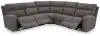 Ashley Furniture 61003S6 Ashley Furniture 61003S6 Next-Gen Durapella - 5-Piece Power Reclining Sectional - Slate