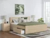 Ashley Furniture EB9632B12 Ashley Furniture EB9632B12 Onita - Queen Panel Platform Bed With 1 Side Storage - Natural