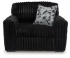 Ashley Furniture 9810323 Midnight-Madness - Chair And A Half - Onyx