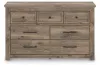 Ashley Furniture PCB2260-31 Rusticott - Seven Drawer Dresser - Brown