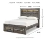 Ashley Furniture B211B21 Ashley Furniture B211B21 Drystan - Full Bookcase Bed With 2 Storage Drawers - Brown / Beige