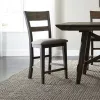 Liberty Furniture 152-B250124 Liberty Furniture 152-B250124 Double Bridge - Splat Back Counter Chair - Dark Chestnut