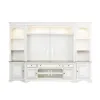 Liberty Furniture 244-ENTW-ECP Magnolia Manor - Entertainment Center With Piers - Antique White