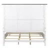 Liberty Furniture 417-BR-CPB Liberty Furniture 417-BR-CPB Allyson Park - California King Panel Bed - Wirebrushed White / Charcoal