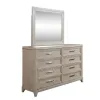 Liberty Furniture 902-BR-CKUBDMC Liberty Furniture 902-BR-CKUBDMC Belmar - 4 Piece Bedroom Set (California King Upholstered Bed, Dresser & Mirror, Chest) - Washed Taupe