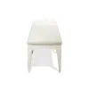 Riverside Furniture 59359 Myra - Upholstered Dining Bench - Paperwhite