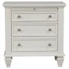 CoasterEssence 201302 Sandy Beach - 3-Drawer Nightstand - Cream White