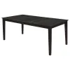 CoasterEveryday 101561-S7 Louise - 7 Piece Rectangular Extension Leaf Dining Set - Black