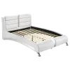 CoasterEssence 300345Q Jeremaine - Upholstered Queen Sleigh Bed - White
