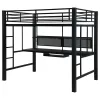 CoasterElevations 460023 Avalon - Full Workstation Loft Bed - Black