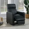 CoasterEveryday 600181 Toohey - Upholstered Home Theater Push Back Recliner - Black