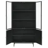 CoasterElevations 951134 Santiago - 4 Door Metal Tall Storage Cabinet - Matte Black