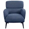Coaster Fine Furniture 903083 Andrea - Upholstered Crecent Arm Accent Chair - Blue