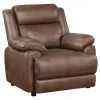 Coaster Fine Furniture 508283 Ellington - Upholstered Padded Arm Accent Chair - Dark Brown