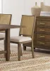Coaster Fine Furniture 108312 Matisse - Woven Rattan Back Dining Side Chair Brown (Set of 2) - Dark Brown