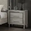 New Classic B1248-040 Lennox - 2 Drawer Nightstand - Gray