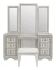 Pulaski Furniture P269-BR-K12 Pulaski Furniture P269-BR-K12 Camilla - Vanity & Mirror & Stool - Creamy White
