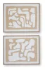 Ashley Furniture A8000503 Waldett - Wall Art Set (Set of 2) - Beige / White