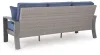 Ashley Furniture PCP418-838 Half Moon Beach - Sofa With Cushion - Blue / Gray