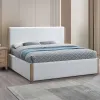 New Classic 00-B2123-100 Anika - 6/6 Eastern King Bed Only - White / Natural