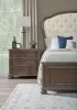 Pulaski Furniture P412-BR-K6-KIT9 Pulaski Furniture P412-BR-K6-KIT9 Saddle Creek - California King Upholstered Panel Bed, 2 Bachelor Chest, Drawer Dresser With Mirror And Drawer Chest - Timber Brown