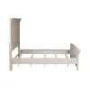 Liberty Furniture 824-BR-KPB Heartland - King Panel Bed - Antique White / Tobacco Tops
