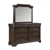 New Classic B493B-060 Lyndhurst - Landscape Mirror - Walnut