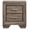 CoasterEveryday 204190KW-S4 Kauffman - California King 4 Piece Bedroom Set - Washed Taupe
