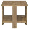 Coaster Fine Furniture 707717 Dawn - Square Engineered Wood End Table - Mango Brown