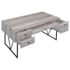 CoasterEveryday 801999 Analiese - 4-Drawer Writing Desk - Gray Driftwood