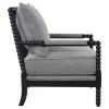 CoasterElevations 903824 Blanchett - Upholstered Bobbin Accent Chair - Gray And Black