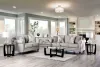 Furniture of America SM6435-LV Kacey - Loveseat - Light Gray /Powder Blue / Pale Plum