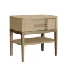 Samuel Lawrence Furniture S952-055 Kendall - Metal Base Nightstand With Storage - Light Brown