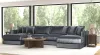Jackson Furniture Industries 2245/75/31/76-23 Jackson Furniture Industries 2245/75/31/76-23 Remington - 4 Piece Modular Double Chaise Sectional - Slate