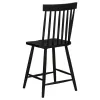 Coaster Fine Furniture 122509BLK Andrews - Windsor Counter Height Dining Side Chair (Set of 2) - Black