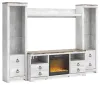 Ashley Furniture W267W4 Willowton - 4-Piece Entertainment Center With 64
