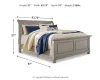 Ashley Furniture B733B34 Ashley Furniture B733B34 Lettner - King Sleigh Bed - Light Gray
