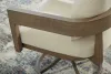 Ashley Furniture P671-602A Serene Bay - Swivel Chair With Cushion (Set of 2) - Dark Brown / White