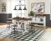 Ashley Furniture D546/13/224(4)/60 Ashley Furniture D546/13/224(4)/60 Valebeck - 6 Pc. - Counter Table, 4 Barstools, Server - White