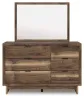 Ashley Furniture PCB3367B20 Chirason - Dresser And Mirror - Brown