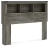 Ashley Furniture B4480-85 Frandern - Full Bookcase Headboard - Gray