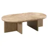ACME LV05315 Markku - Coffee Table With Natural Marble - Oak