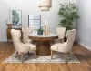 CoasterElevations 105141 Ortega - Round Marble Top Wood Dining Table - Natural