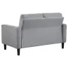 Coaster Fine Furniture 506782 Bowen - Upholstered Track Arm Tufted Loveseat - Gray