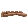 CoasterElevations 551591-SET Jennifer - 6 Piece Upholstered Modular Sectional - Terracotta