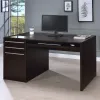 CoasterEveryday 800982 Halston - 3-Drawer Office Computer Desk - Cappuccino